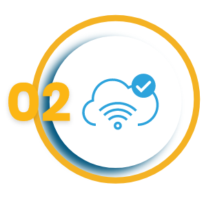 Cloud Connected Vector icon